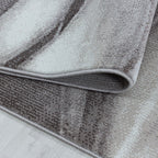 Modern floor rug - Streaky Current Brown/Beige