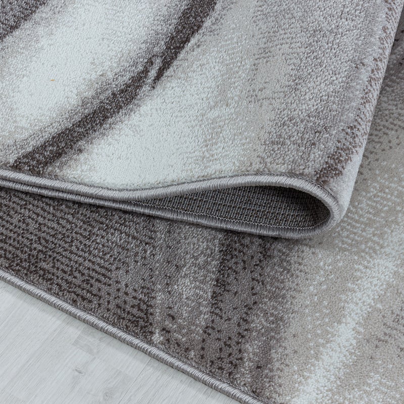 Modern floor rug - Streaky Current Brown/Beige