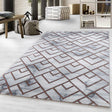 Modern floor rug - Marble Pattern Grey/Brown