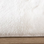 Soft low-pile Runner - Cosy White