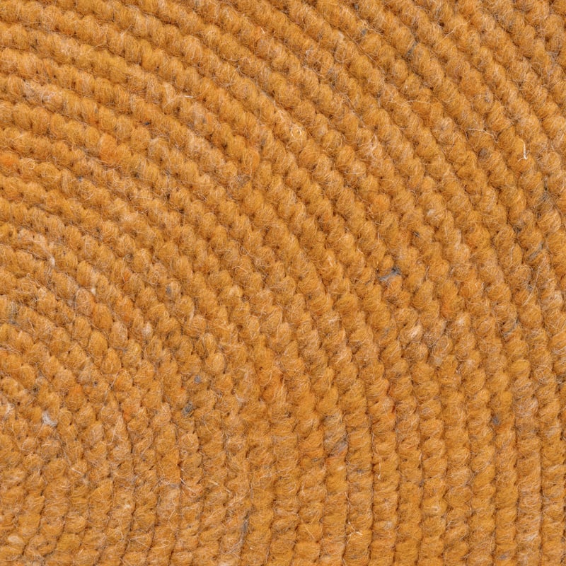 Round Wool Rug - Wise Yellow