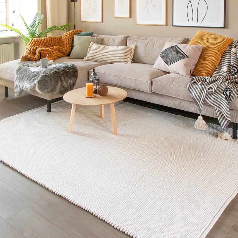 Wool Rug - Wise White