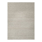 Wool floor rug - Louise Silver