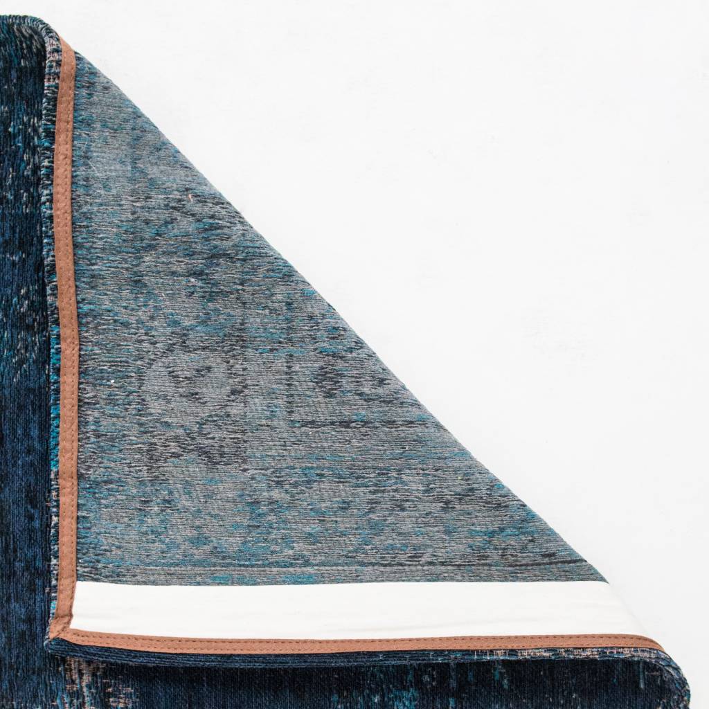 Vintage floor rug - The Fading World Blue Night 8254