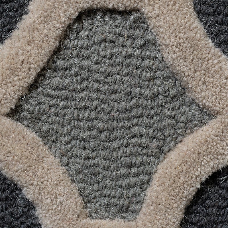 Wool floor rug - Morino Amira Grey