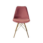 Chair Velvet Pink - Gold frame