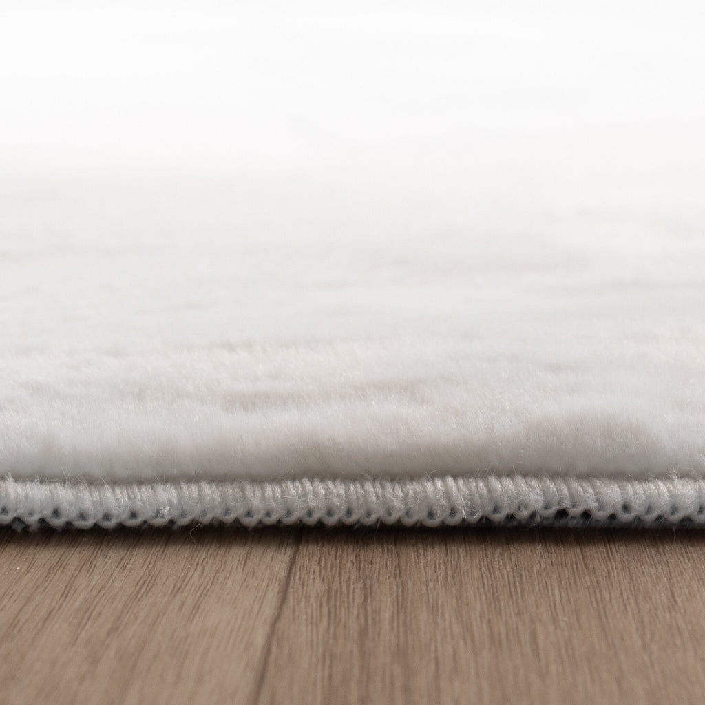 Soft Low-Pile Rug - Cozy White