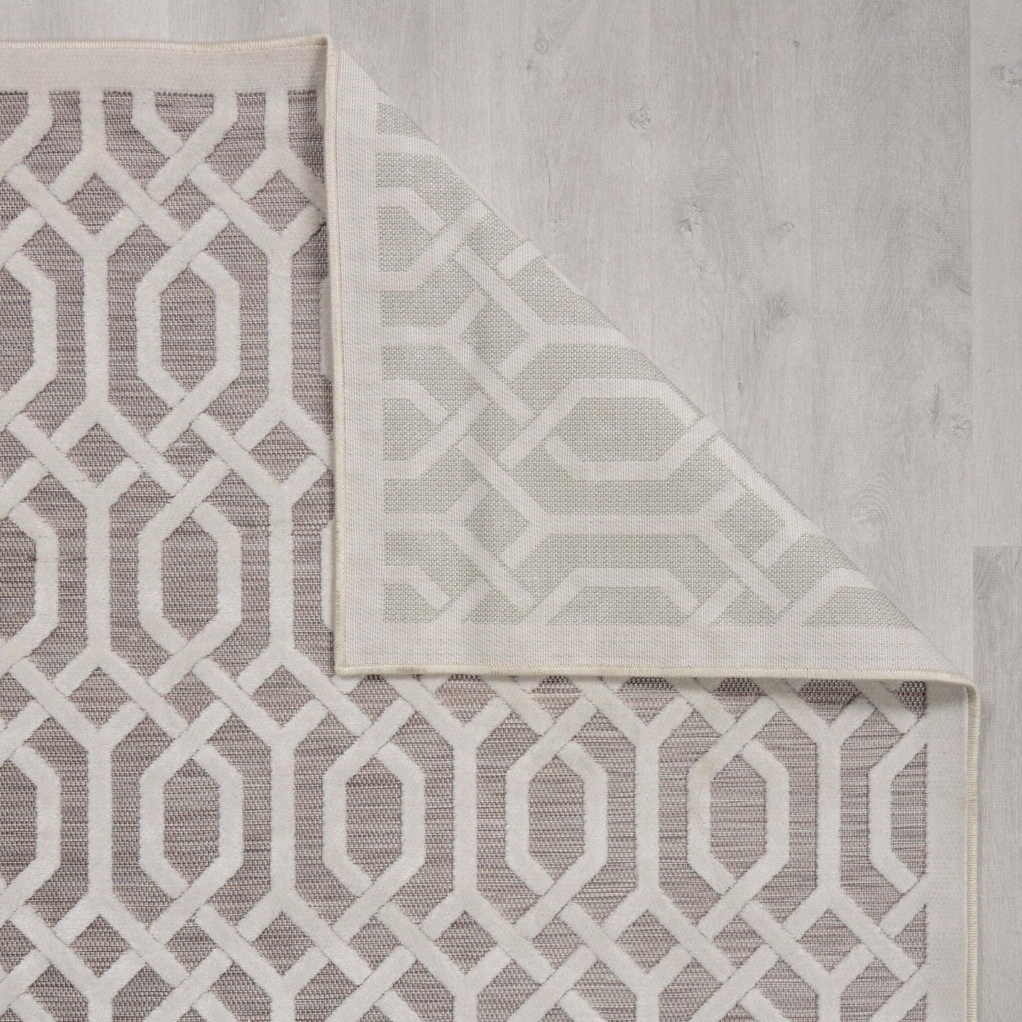 Outdoor Rug - Piatto Mataro Cream/White