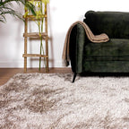 High-Pile Floor Rug - Love Shaggy Beige