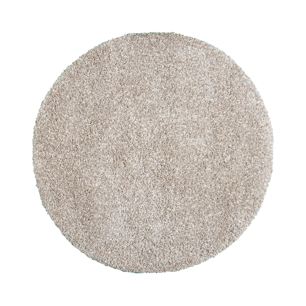 Round shaggy rug - Yves Beige