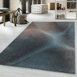 Retro Rug - Stencil Light Blue/Charcoal