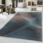 Retro Rug - Stencil Light Blue/Charcoal