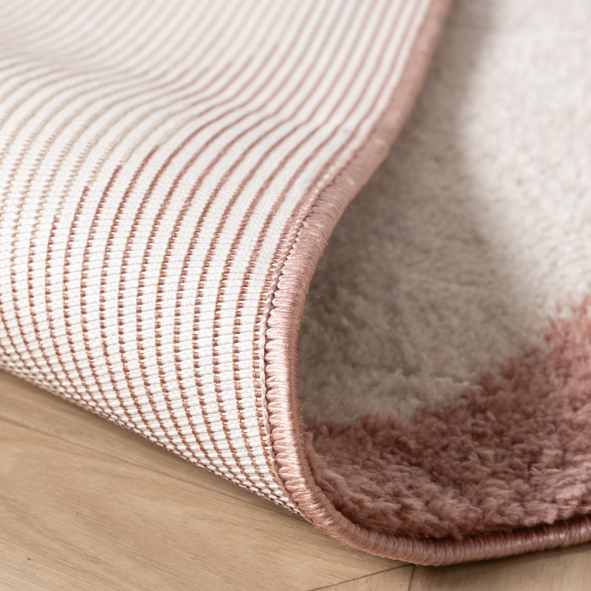 Washable Rug – Myrre Pink/White