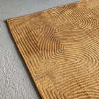 Modern Floor Rug - Meditation Coral 9226 Ochre Yellow