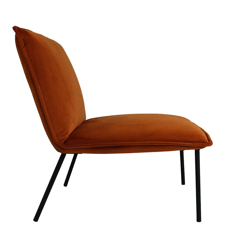 Velvet armchair - Lola Orange