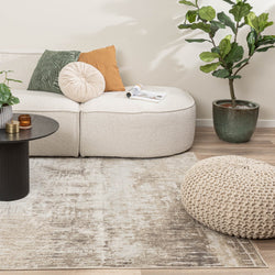 Modern Rug - Hendrix Grunge Cream/Grey