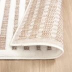 Modern Rug - Nori Curves White/Taupe