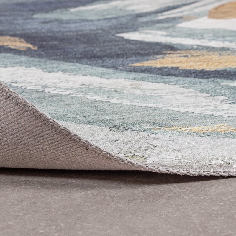Modern Rug - Strong Brush Blue/Yellow