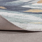 Modern Rug - Strong Brush Blue/Yellow