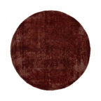 Round wool rug - Leone Red