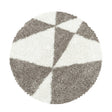 Round High Pile Floor Rug - Tuggy Beige