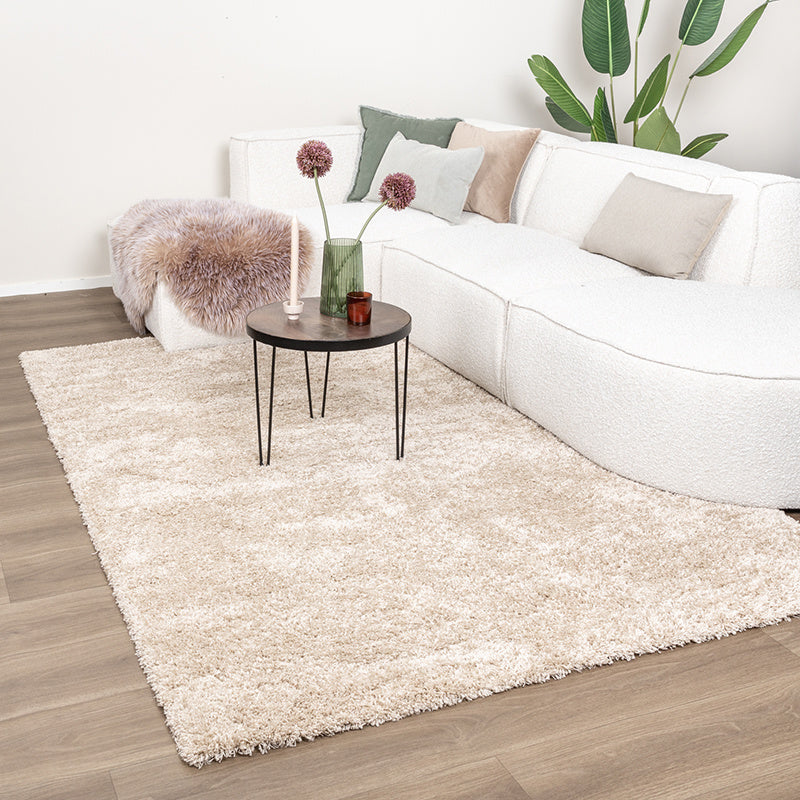 Washable High-Pile Rug - Tidy Beige