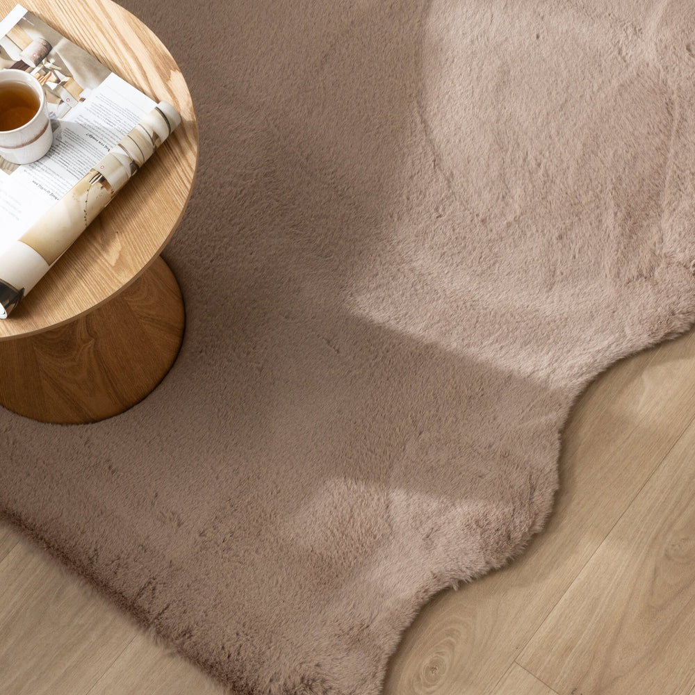 Soft High Pile Rug - Comfy Supreme Wavy Taupe