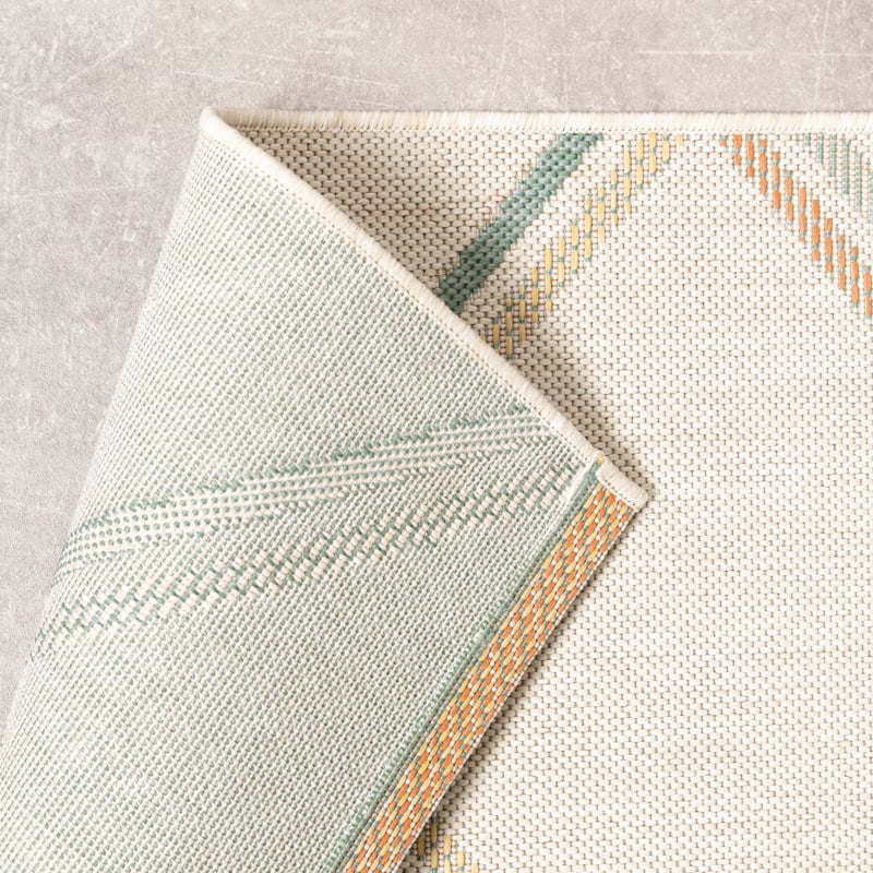 Modern Outdoor Rug - Playa Pattern Cream