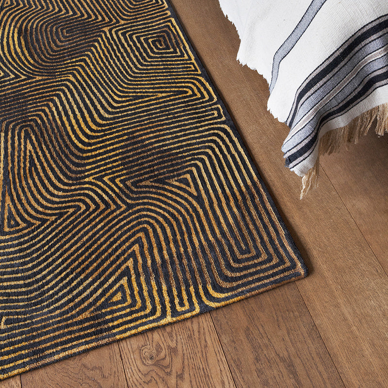 Modern floor rug - Meditation Coral 9227 Brown