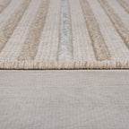 Washable floor rug - Elto Stripe Beige