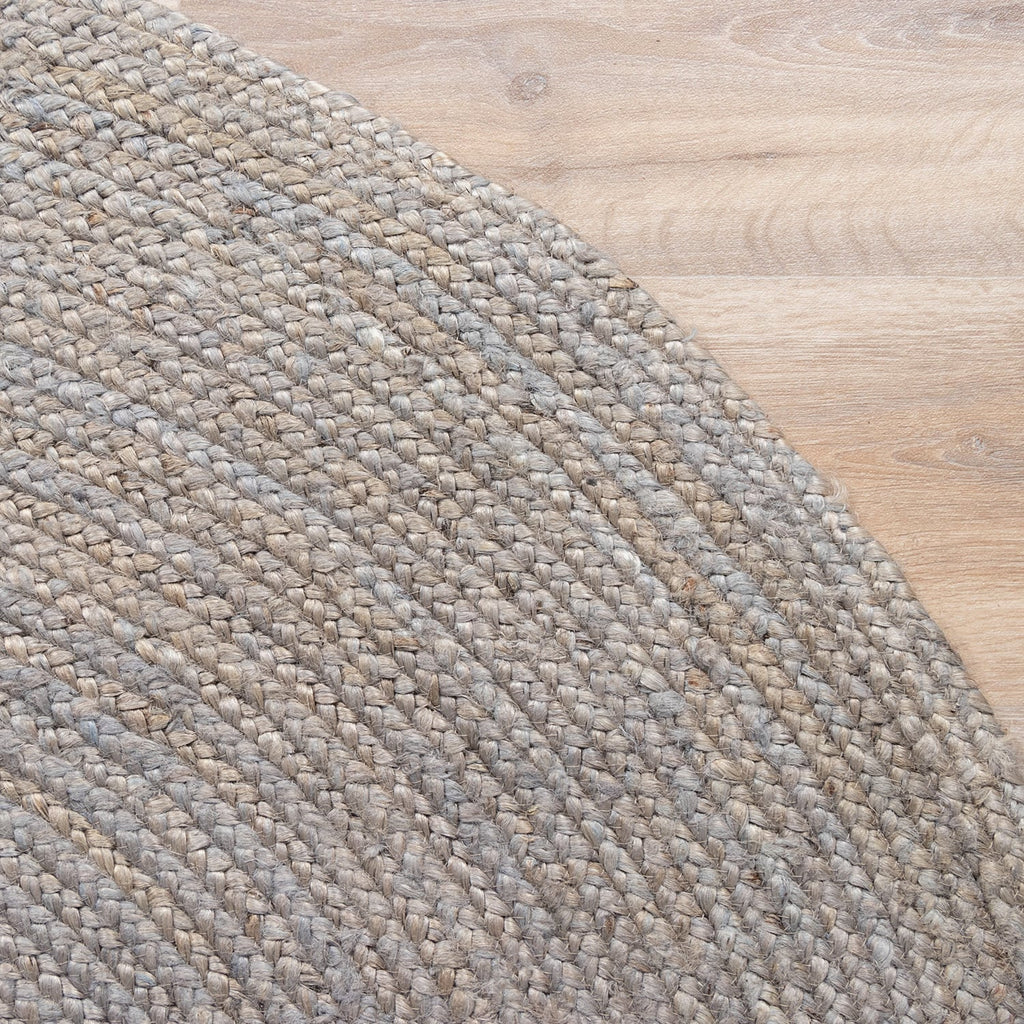 Jute Rug - Fair Round Grey