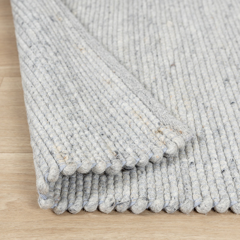 Wool Rug - Wise Grey/White