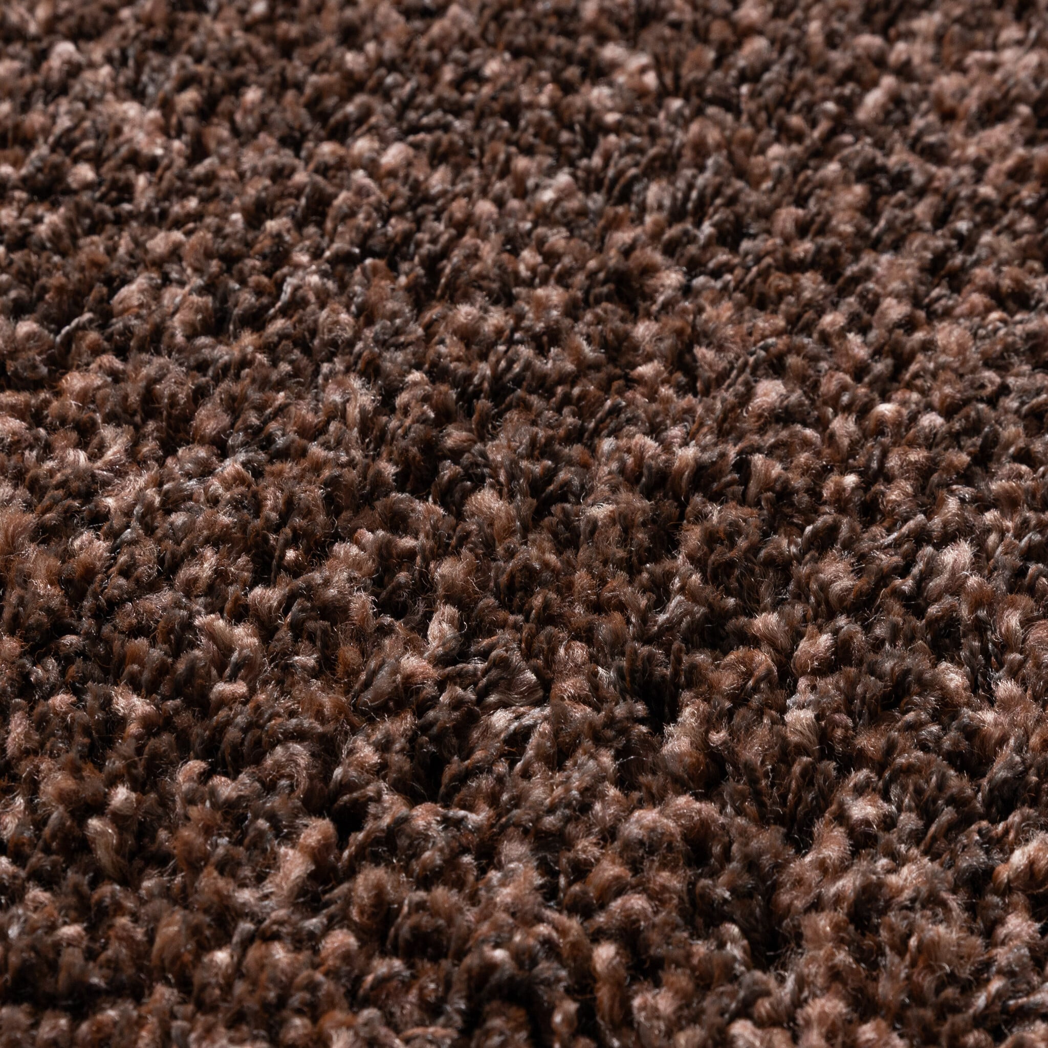 Round shaggy rug - Yves Brown