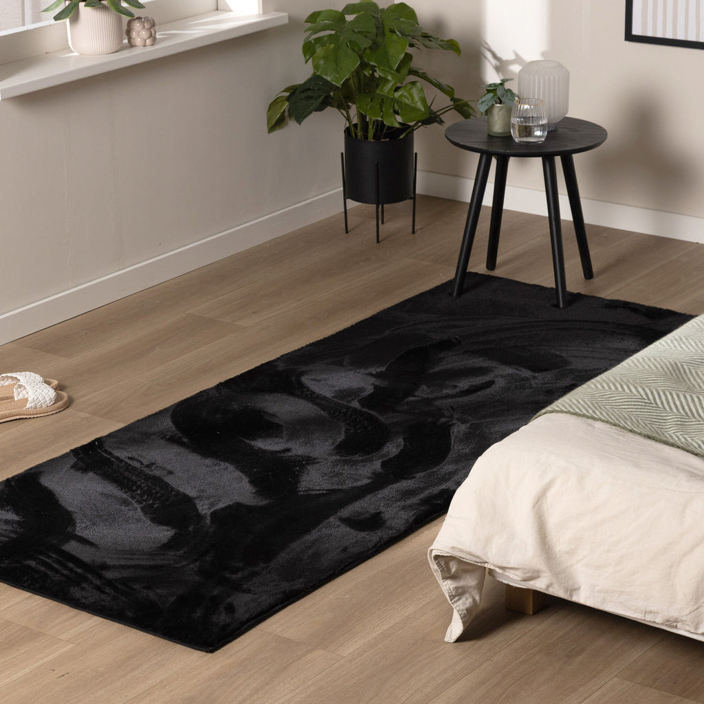 Soft Low-Pile Runner - Cozy Black