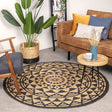 Round Jute Rug - Henna Maya Natural