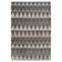 High-pile floor rug - Allure Triangle Grey/Pink