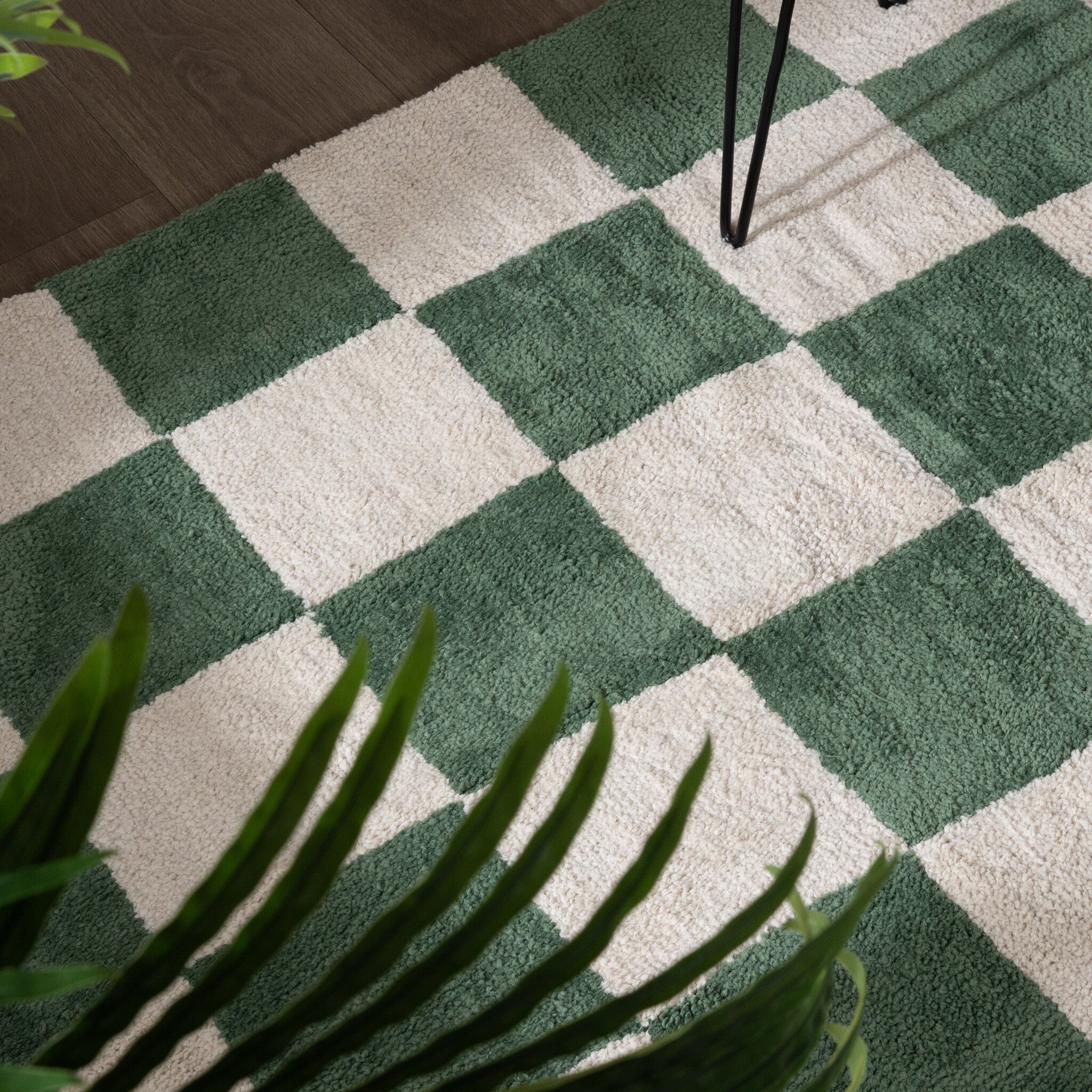 Checkerboard Rug - Blox Green