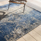Vintage Rug - Mad Men Abyss Blue 8629