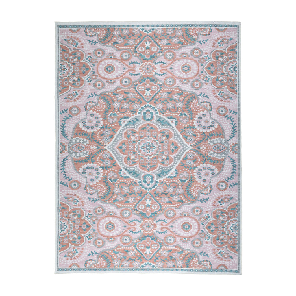 Bohemian Outdoor Rug - Vedra Medallion Pink