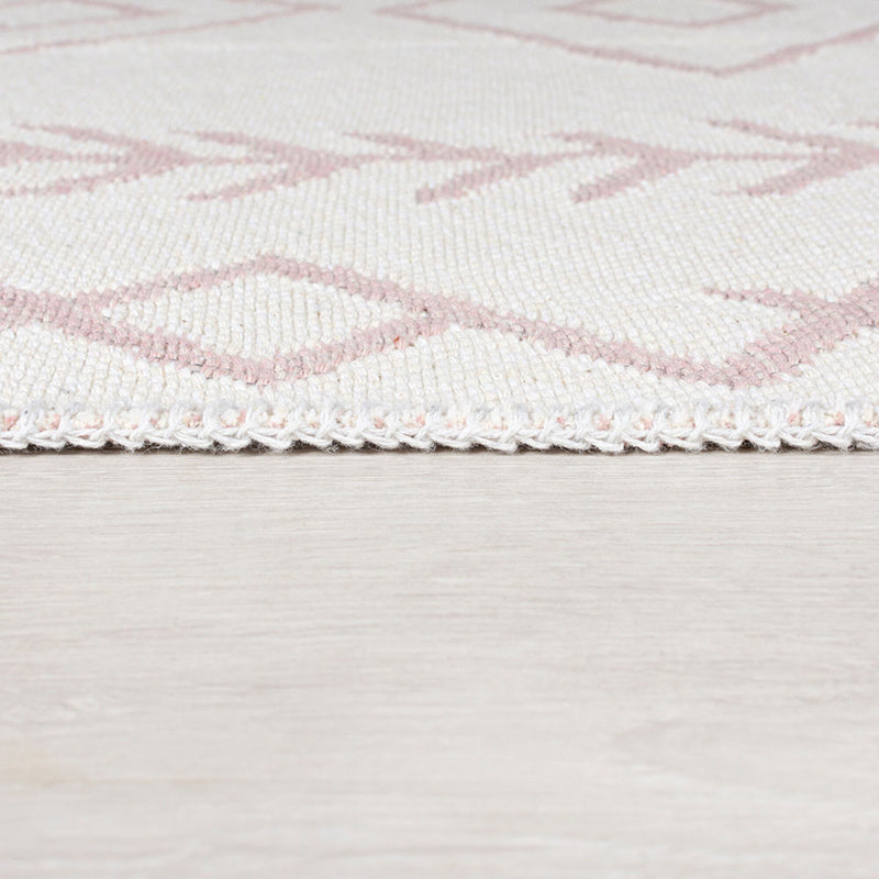 Geometric floor rug - Decio Edie Pink