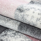 Modern floor rug - Tetris Pink 1710