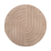 Round High Pile Rug - Carvy Curves Taupe
