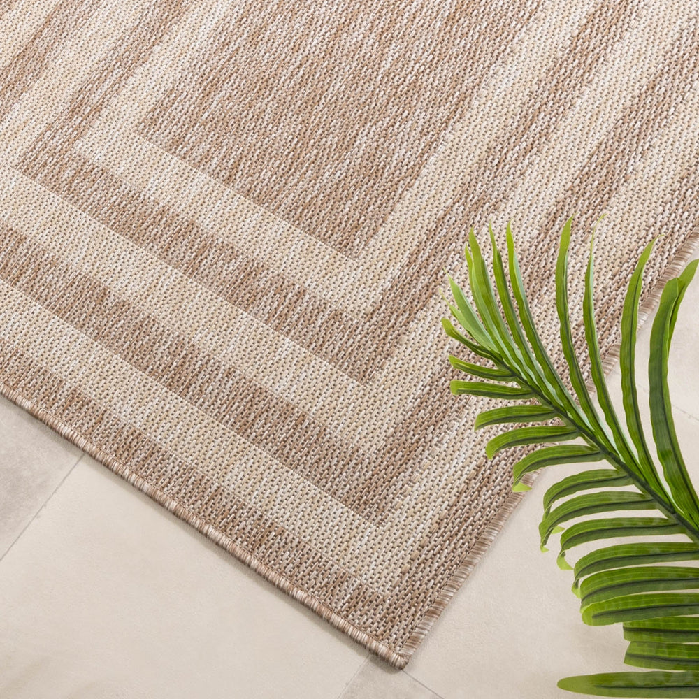 Balcony Rug - Sierra Frame Beige/Cream