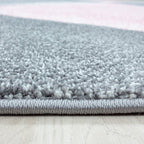Modern floor rug - Brick Pink 1130