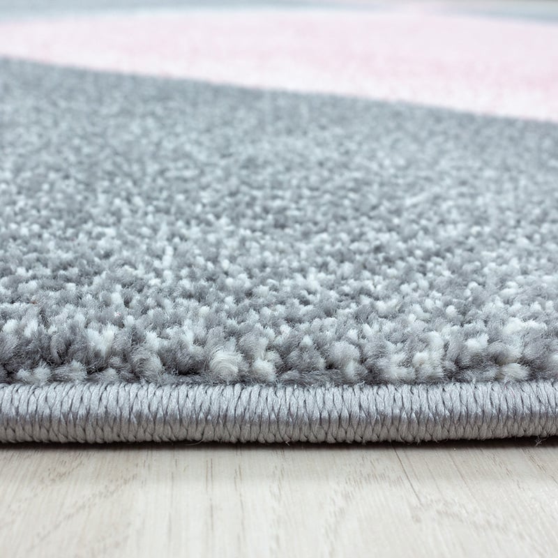 Modern floor rug - Brick Pink 1130