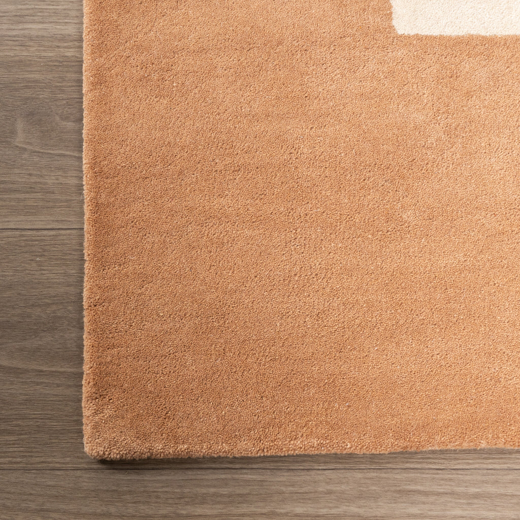 Wool Abstract Rug – Jules Creme/Terra