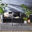 Modern Outdoor Rug - Liparo Napoli Black