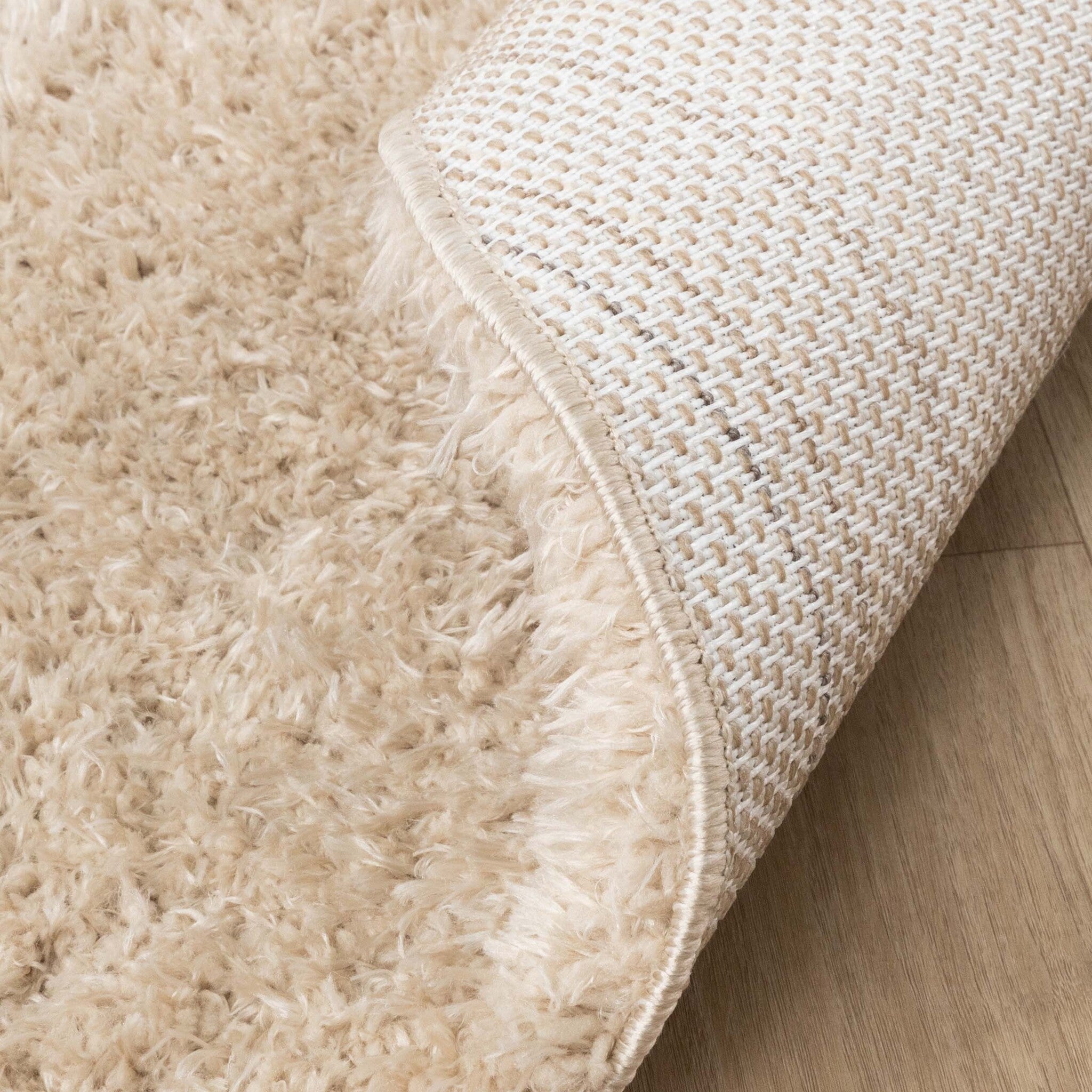 Round Shaggy Rug - Blaze Beige