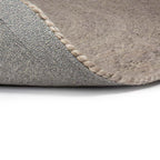 Round wool floor rug - Bellano ST Light grey 814