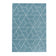 Retro floor rug - Stencil Triangle Blue/White